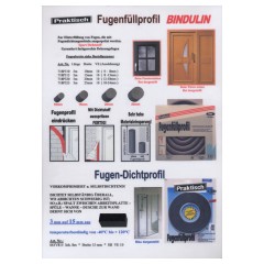 Musterblatt Fugenfüll-/Fugen-Dicht-Profil