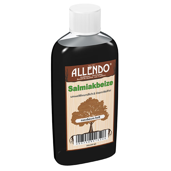 Salmiakbeize Holzton 250 ml Flasche   Farbe: nussbaum-hell